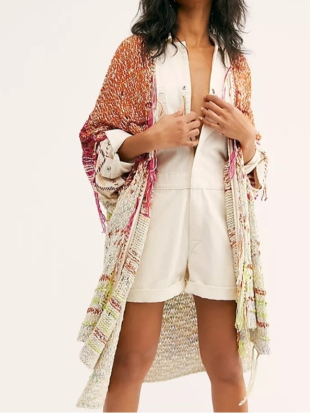 Free People Sky's the Limit Knit Cardigan Sweater